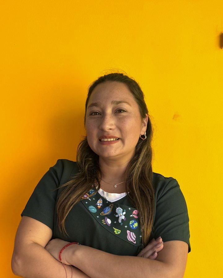 Ninoska Cáceres, educadora de párvulos de los niveles menores